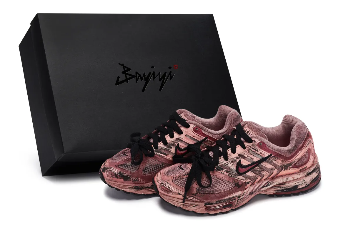 Nike Air Pegasus 2K5 Cushioning Abrasion Resistant Low top Casual City Commuting Running Shoes Women's Black Red