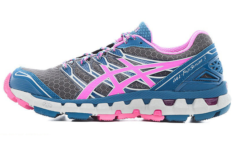 Asics Gel Fuji Sensor 3 Low top Running Shoes Women's Gray Blue