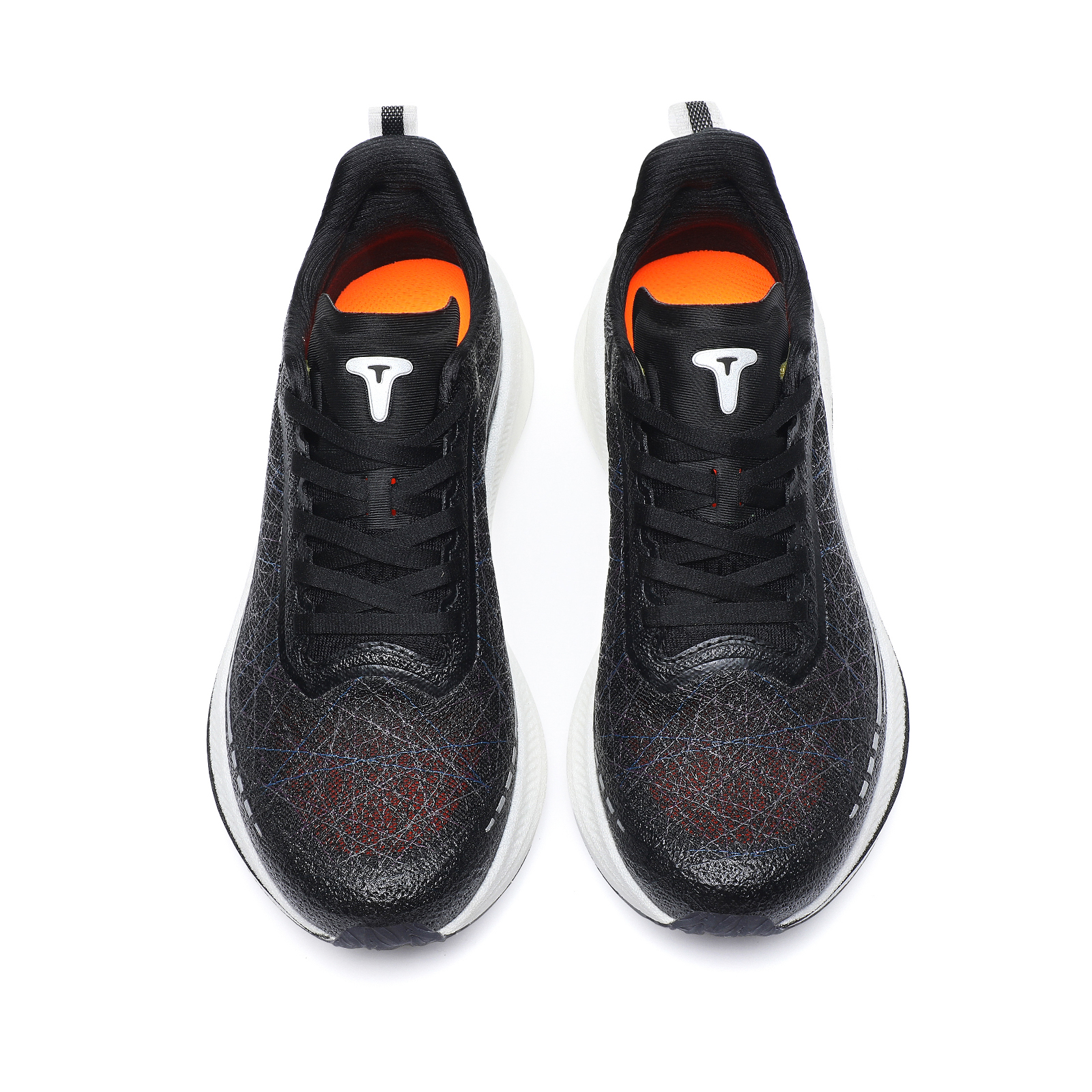 TREEPERI Low top Carbon Plate Casual Marathon Training Sprint Running Shoes Unisex Cosmic Black