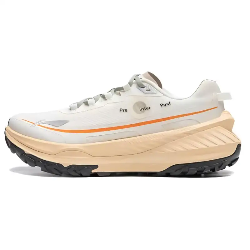 Li Ning Slip Resistant Abrasion Resistant Low top Running Shoes Women's Ecru