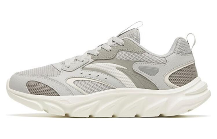 Anta Cushioning Slip Resistant Abrasion Resistant Breathable Lightweight Low top Running Shoes Men's Gray