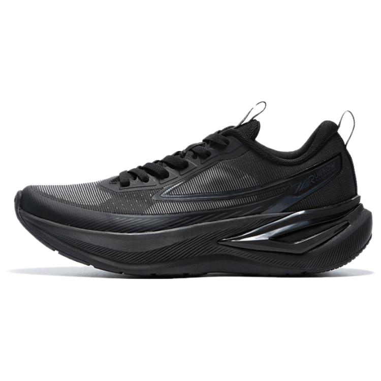 QIAODAN Light Speed 5.0 Cushioning Slip Resistant Rebound Low top City Commuting Running Shoes Men’s Black