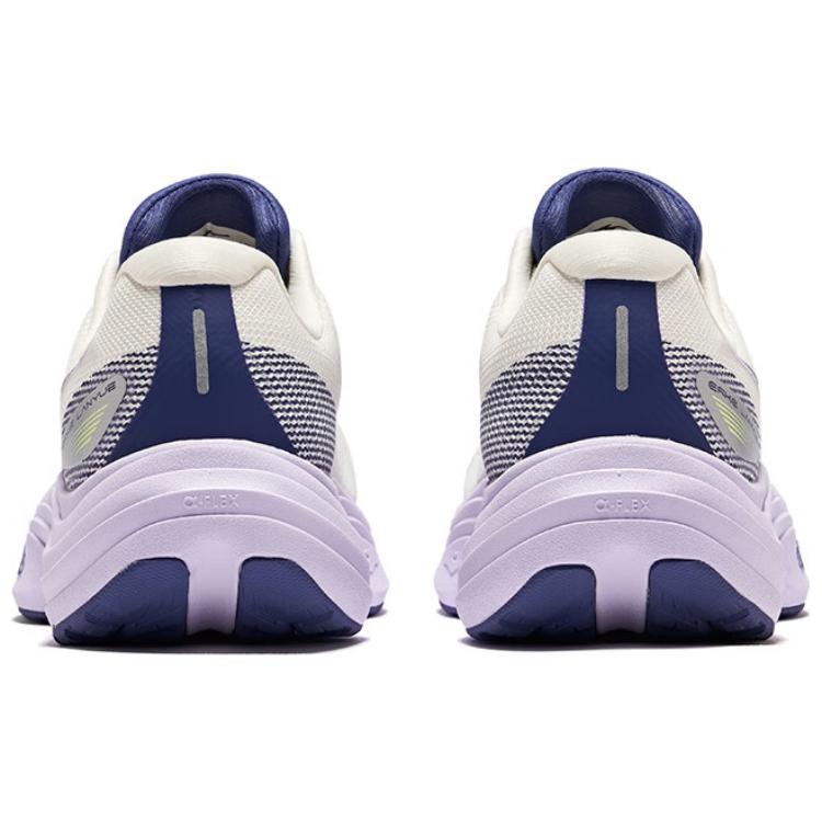 Erke Slip Resistant And Breathable Coverage Low top Casual Running Shoes Women’s White Purple
