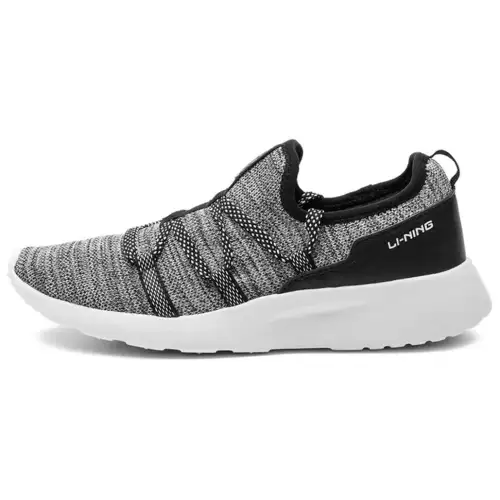 Li Ning Cushioning Breathable Abrasion Resistant Slip Resistant Low top Running Shoes Women's Black Gray
