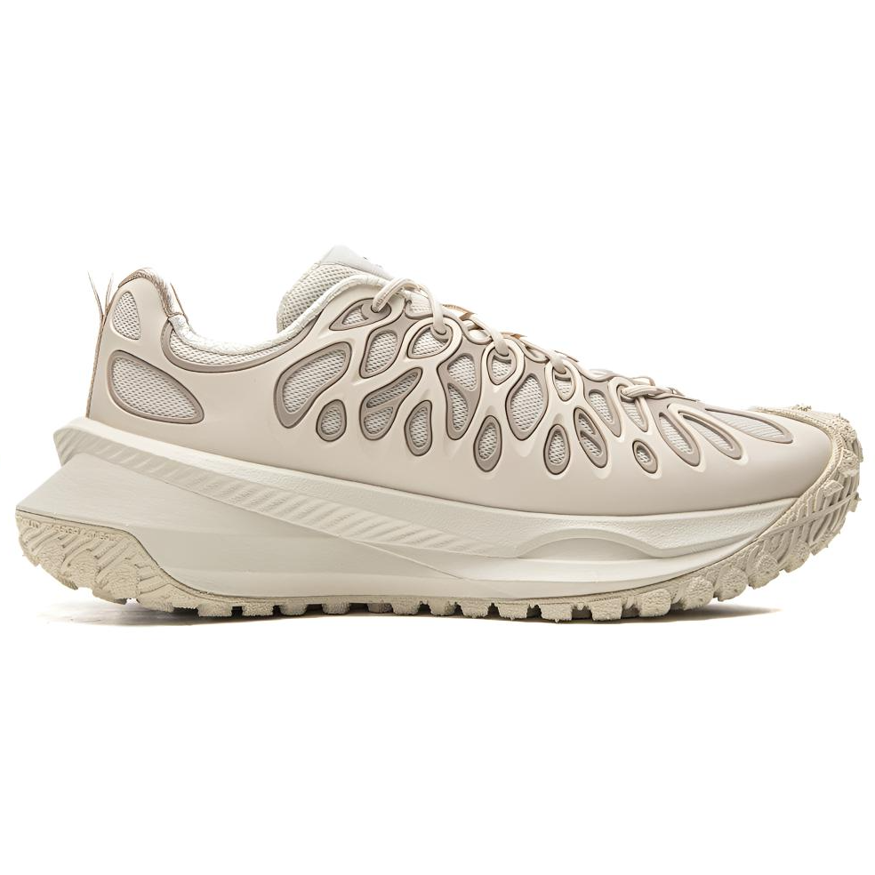 Li Ning Cushioning, Wear Resistant Low top Casual Running Shoes Unisex Beige