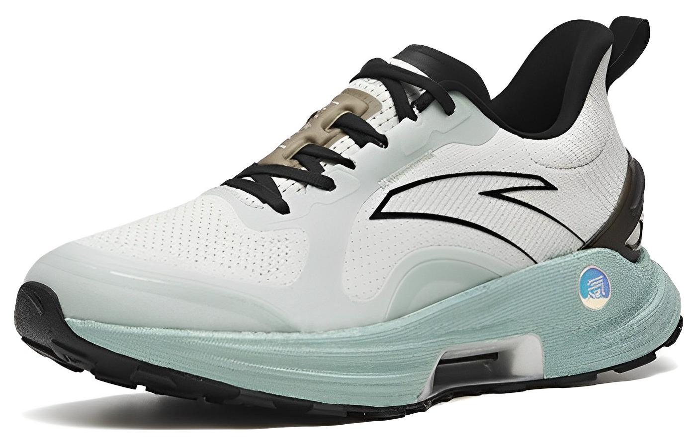 Anta Gen 3.0 Comfortable Slip Resistant Lightweight Rebound Low top Running Shoes Men’s White Gray Green