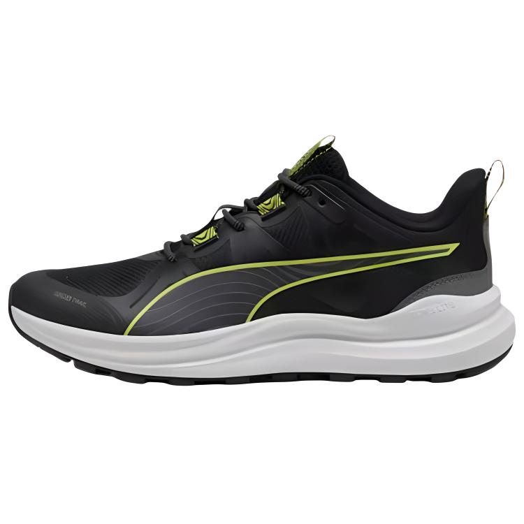 PUMA Reflect Lite Trail Slip Resistant Abrasion Resistant Low top Trail Running Shoes Men's Black Green