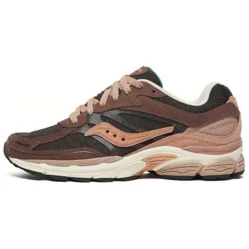 Saucony Pro Grid Omni 9 Breathable Support Lightweight Low top Casual Running Shoes Unisex Umber