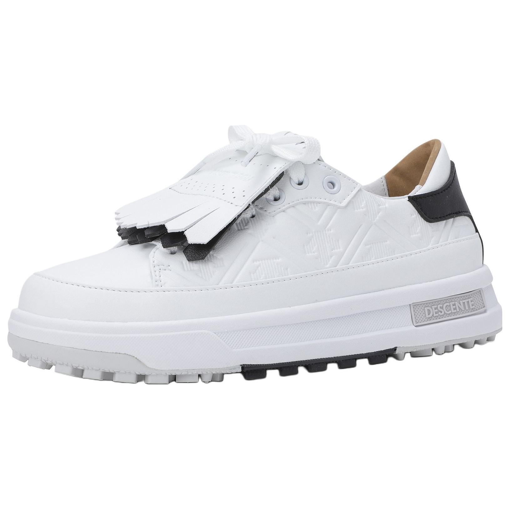 DESCENTE DESCENTEGOLF Slip Resistant Abrasion Resistant Low top Golf Shoes Women’s Black White