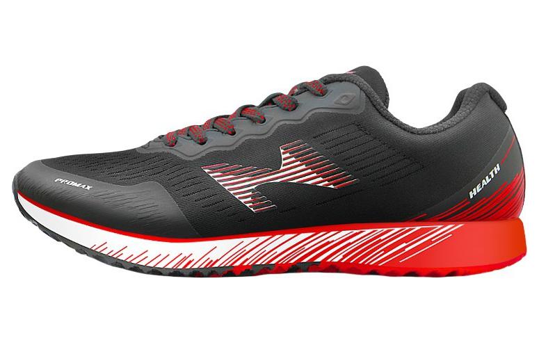 HEALTH Cushioning Breathable Low top Running Shoes Unisex Black Red