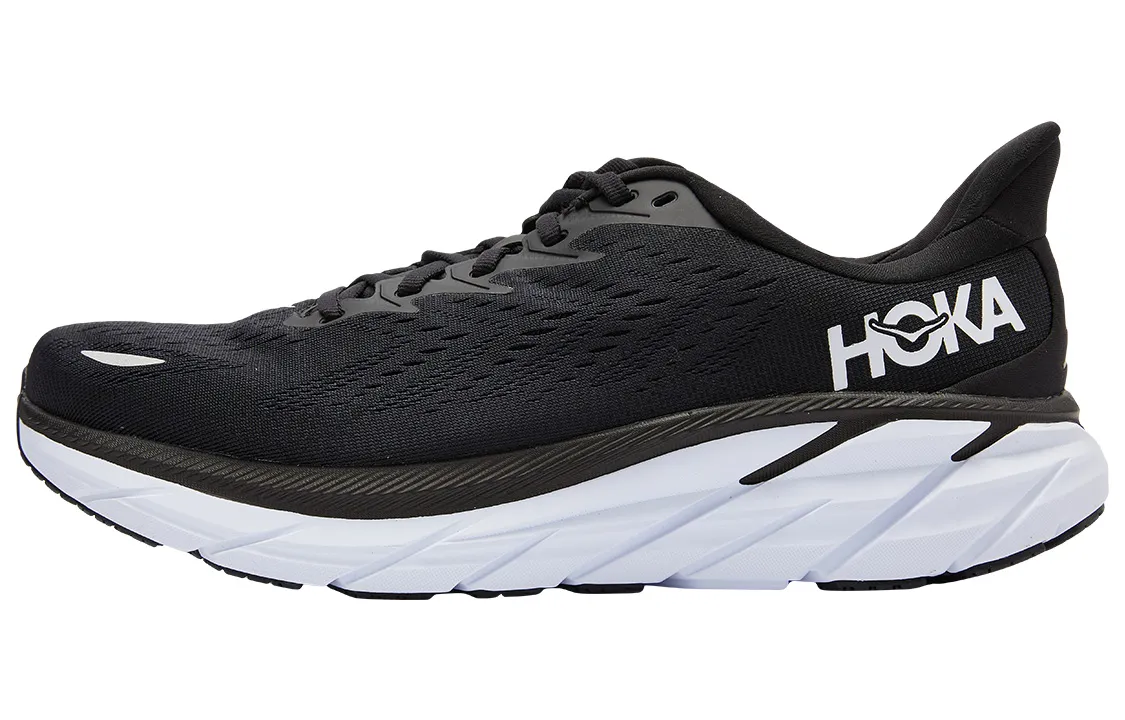 HOKA ONE ONE Clifton 8 Black White Wide