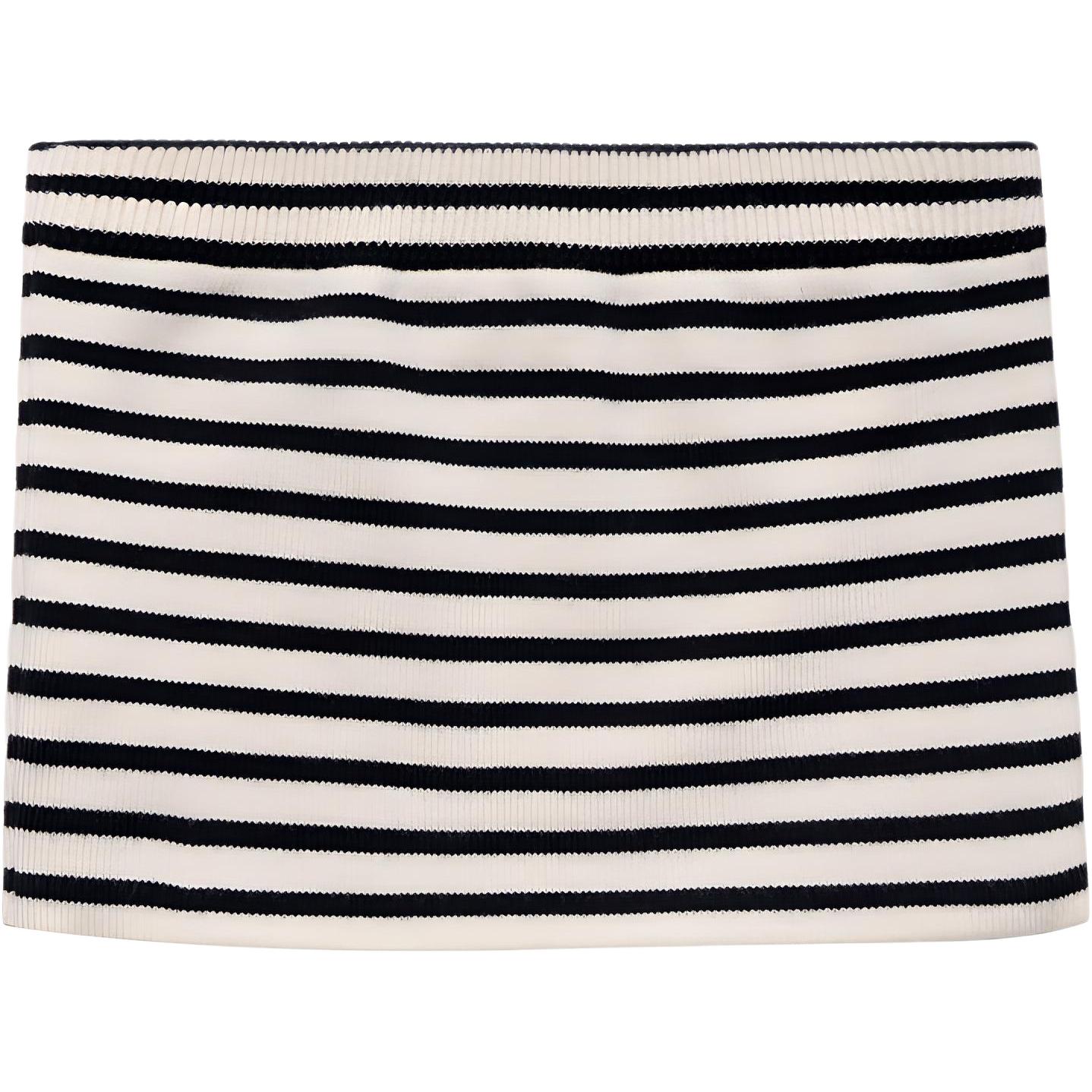 CELINE Celine SS23 striped printed knitted tube top women's black