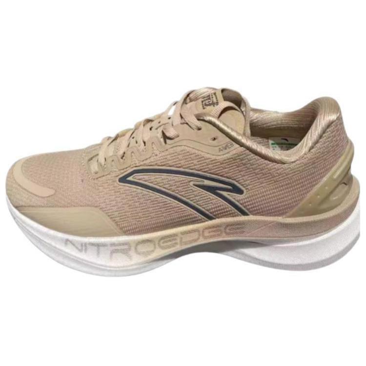 Anta Comfortable Slip Resistant Abrasion Resistant Low top Running Shoes Men’s Gray Brown