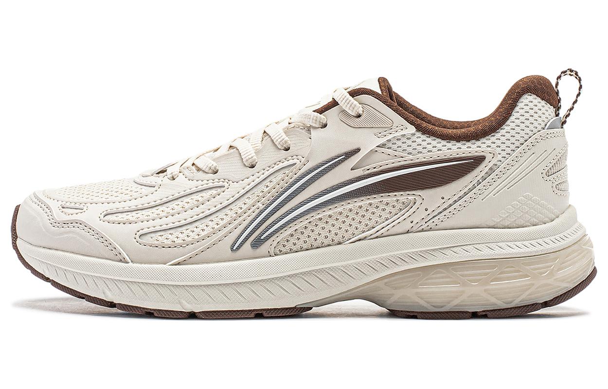 Li Ning Fuyao V2 Cushioning Slip Resistant Abrasion Resistant Low top Running Shoes Women's Pearl White