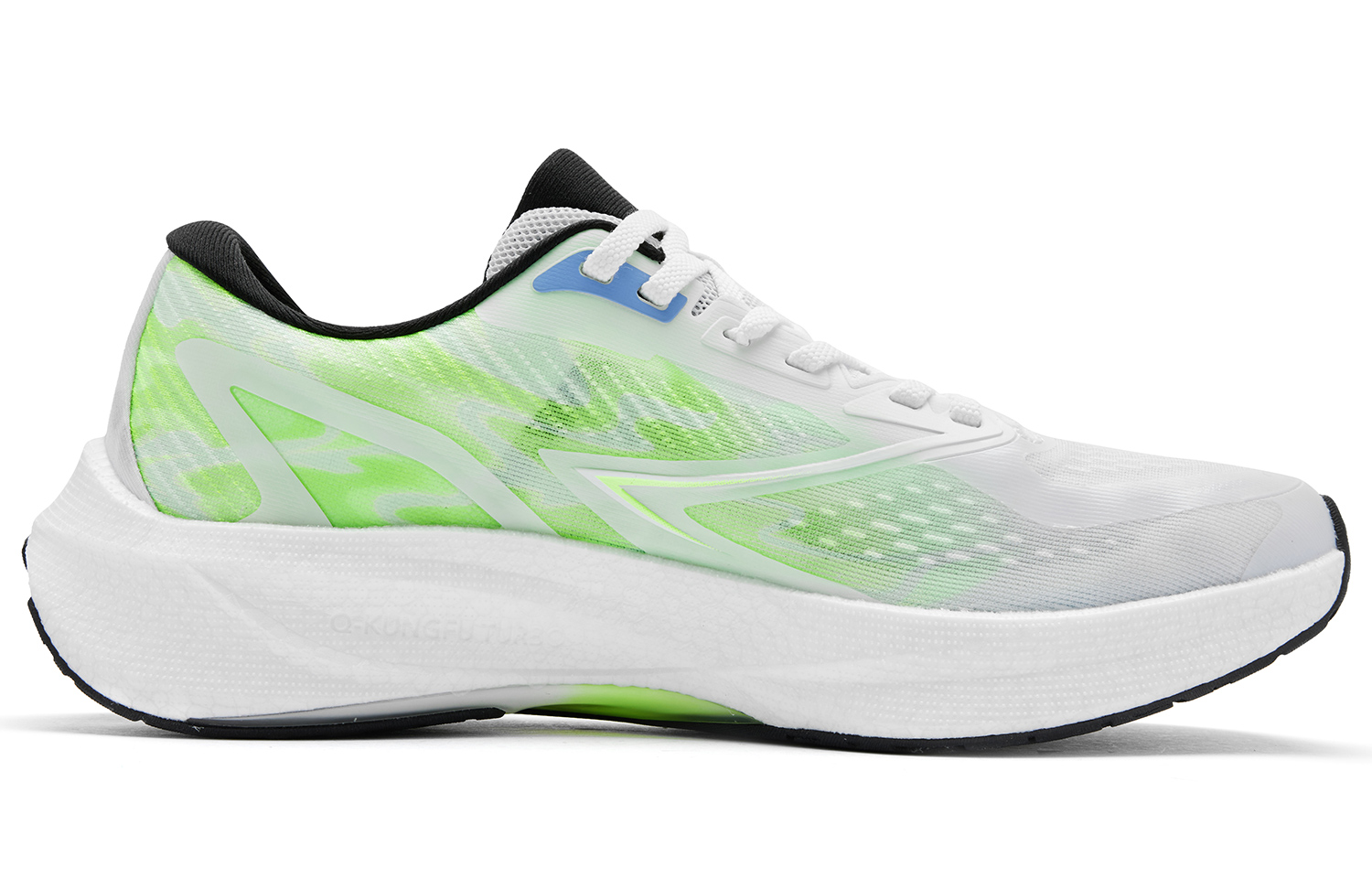 QIAODAN Flying Shadow 4.0 Racing Abrasion Resistant Breathable Low top Running Shoes Men’s White Green