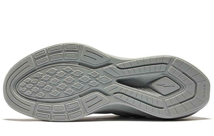 Erke Cushioning Breathable Cushioning Breathable Low top Running Shoes Men’s White Dew Gray Jet Black