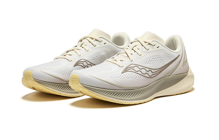 Saucony Low top Lightweight Training Cushioning Running Shoes Men’s Beige Coffee Caffeine