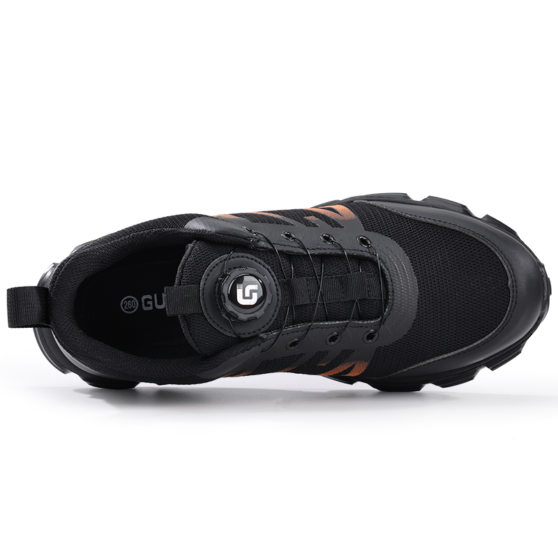 LANOUDUN Impact Resistant, Lightweight, Slip Resistant Low top Outdoor Shoes Unisex Black