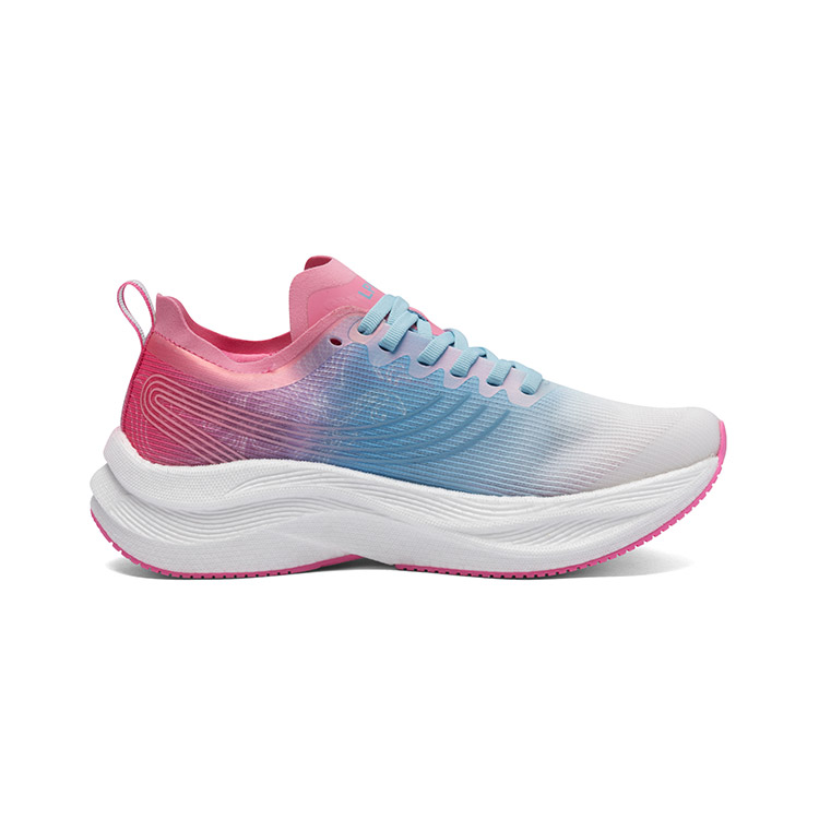 LPMX Running Shoes Women’s Low Top Light Moon Blue/Rose Red