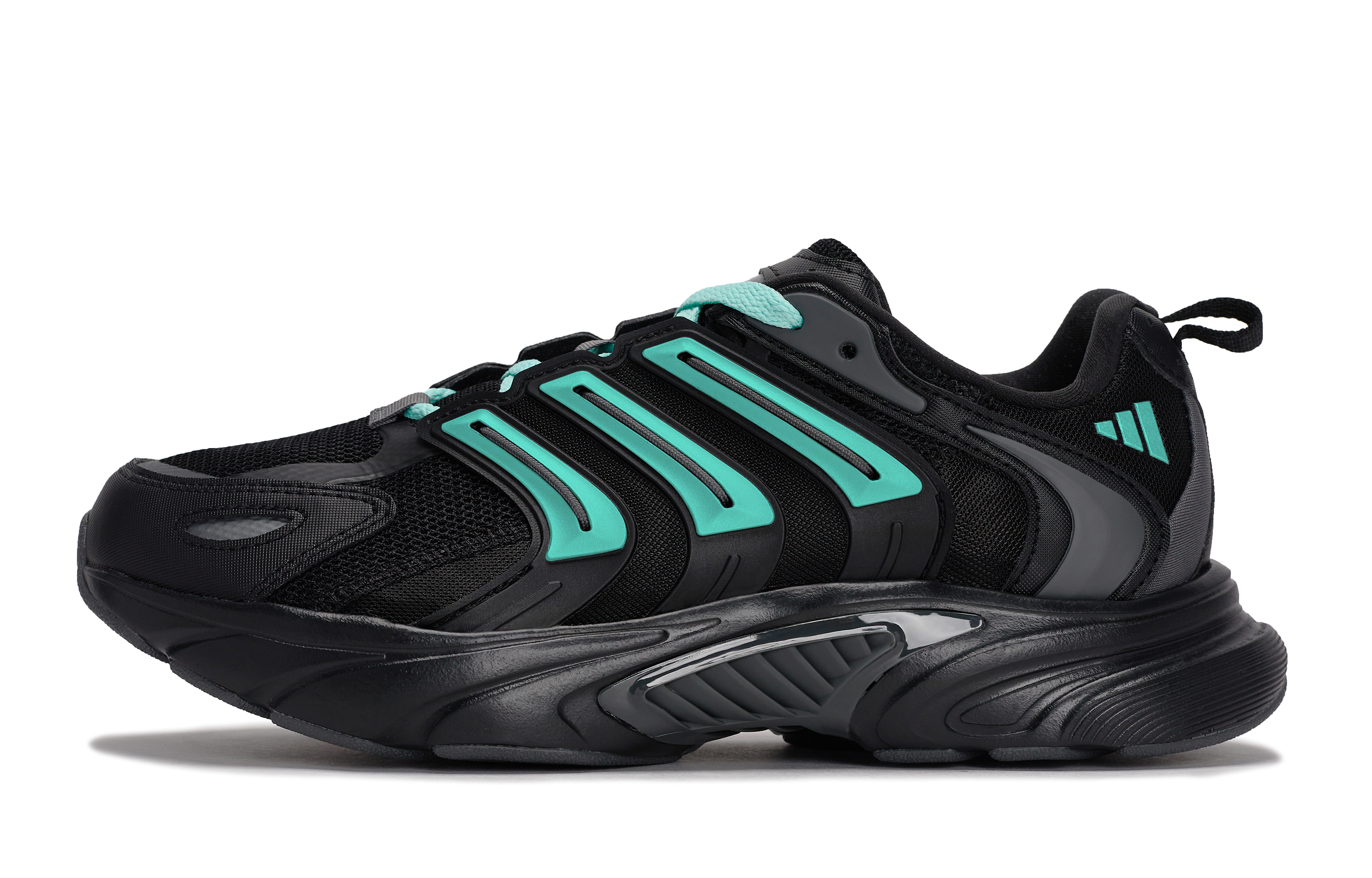 Adidas CLIMACOOL BOUNCE Slip Resistant Abrasion Resistant Low top Running Shoes Unisex Black Tiffany
