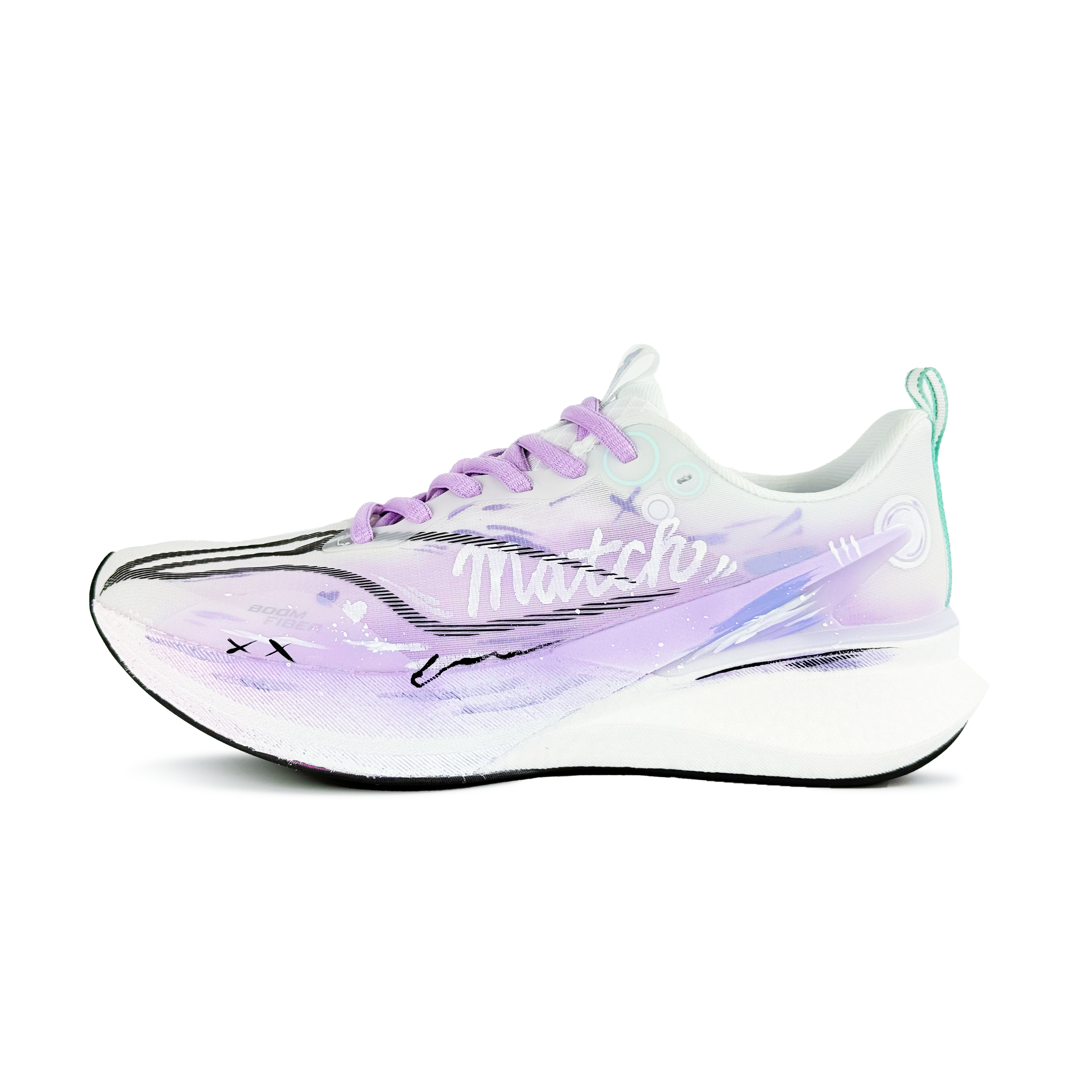 Li Ning Red Hare 8PRO Cushioning, Wear Resistant Low top Casual Running Shoes Unisex Purple