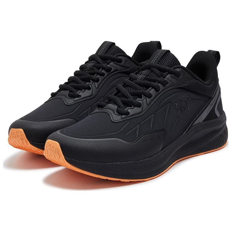 361° Cushioning Slip Resistant Low top Casual Running Shoes Men’s Black Gray