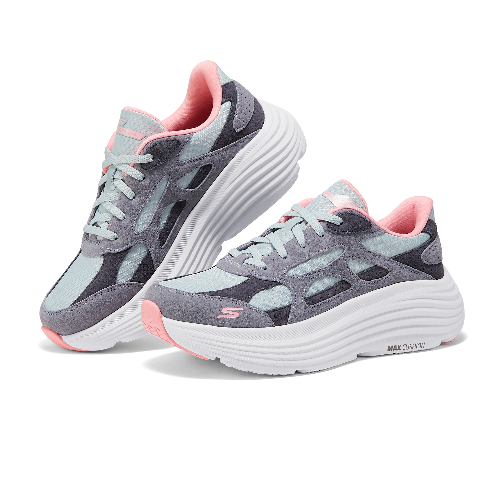 Skechers Breathable Lightweight Support Cushioning Abrasion Resistant Low top Casual Running Shoes Women’s Purple