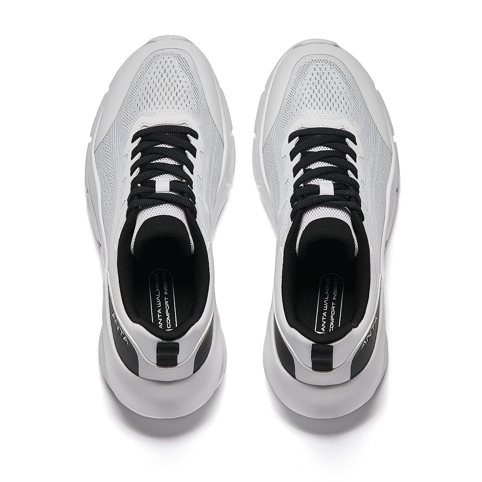 Anta Cushioning Breathable Low top Casual Running Shoes Men’s Gray Black