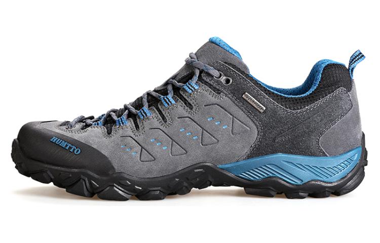 HUMTTO Comfortable Round Toe Slip Resistant Abrasion Resistant Low top Outdoor Shoes Men’s Gray