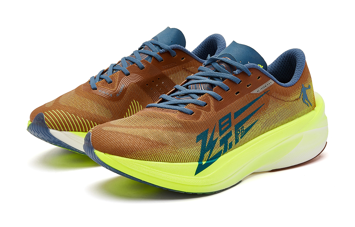 QIAODAN Feiying PB4.0 Low top EVA/TPE+CPU+Carbon Fiber Marathon Racing Running Shoes Men’s Orange Yellow