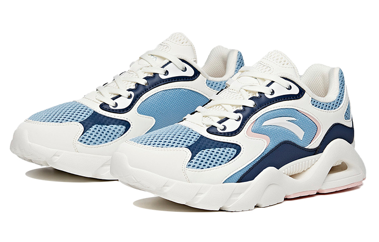 ANTA Running Shoes Women’s Low Top Ivory White/Space Gray