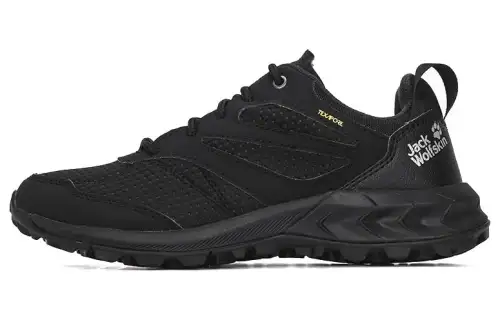 Jack Wolfskin Woodland Texapore Low Cushioning Slip Resistant Abrasion Resistant Low top Outdoor Shoes Women's Black