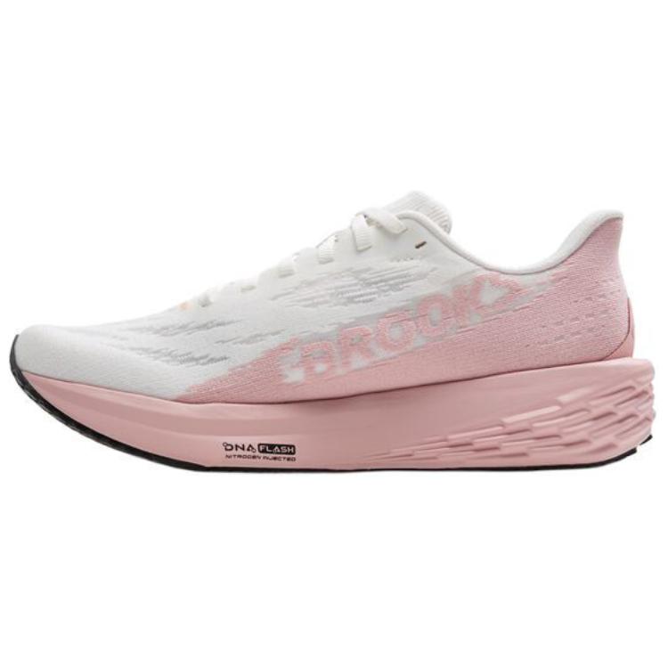 Brooks Slip Resistant Abrasion Resistant Low top Training Racing Running Shoes Women’s White Pink