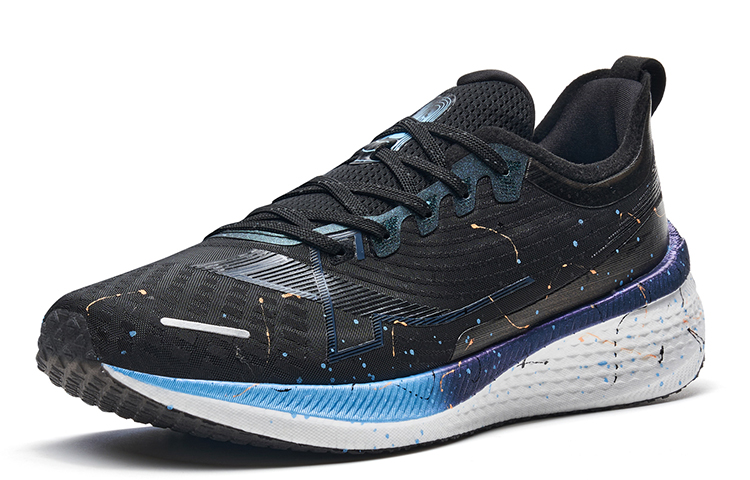 XTEP 2000km 1.0 Wear resistant And Lightweight Low top Long Distance Running Shoes Men’s Black Ink Teal