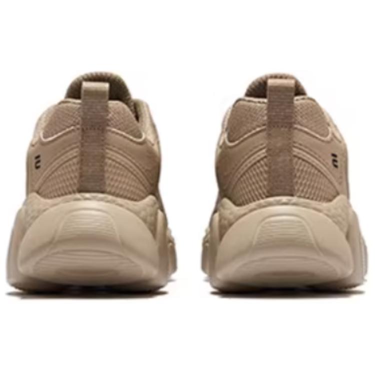 Erke Synthetic Leather, Textile Slip Resistant Abrasion Resistant Low top Casual Running Shoes Women’s Brown