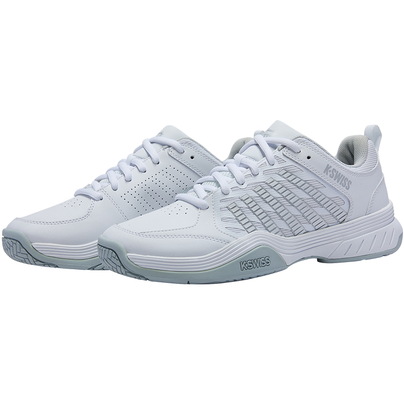 K·SWISS Textile, Synthetic Leather Low top Running Shoes Men’s White Gray