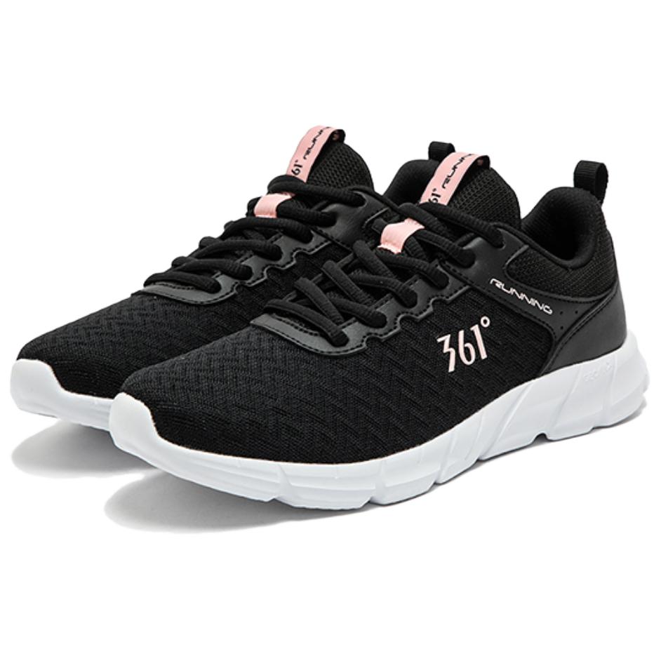 361° Low top Sprint Running Shoes Women’s Obsidian Black 361 Degrees White