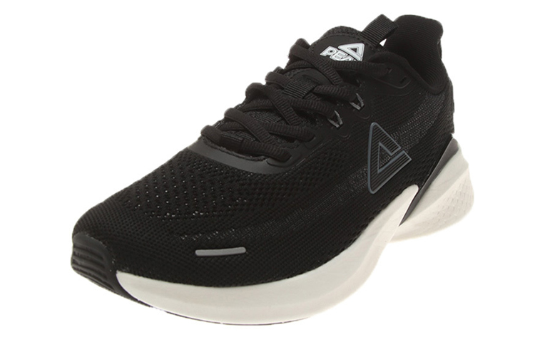 PEAK Slip Resistant And Breathable Low top Running Shoes Men’s Black White Outdoor Casual
