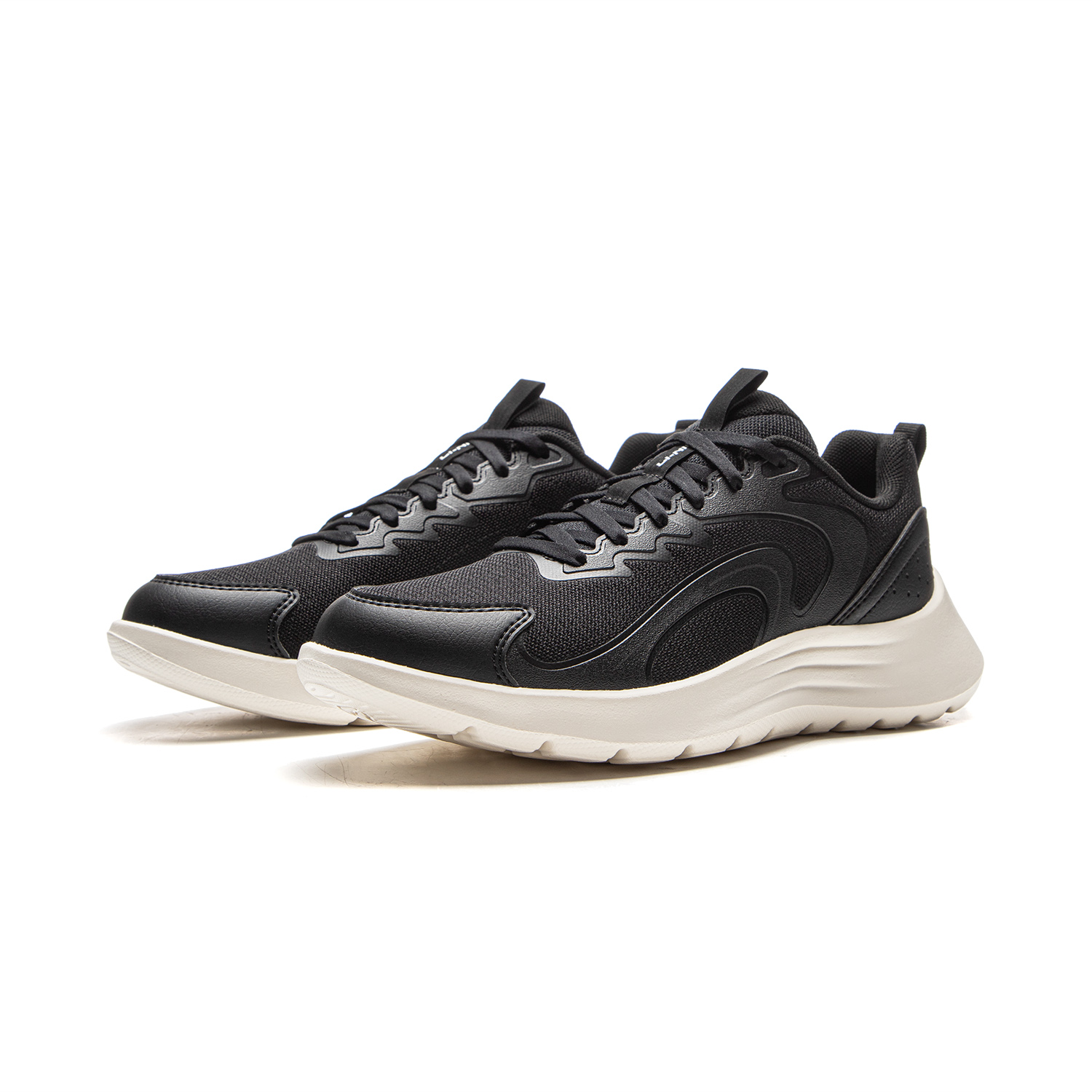 Li Ning Light Feather FW Cushioning Slip Resistant Abrasion Resistant Breathable Low top Running Shoes Women’s Black