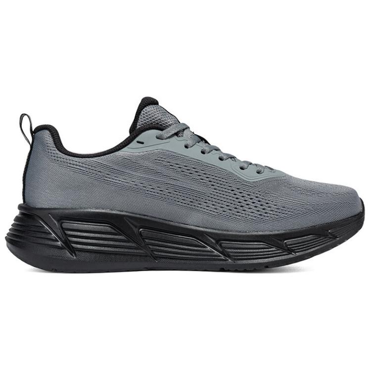 361° Slip Resistant Lightweight Abrasion Resistant Low top Sprint Running Shoes Men’s Gray Black