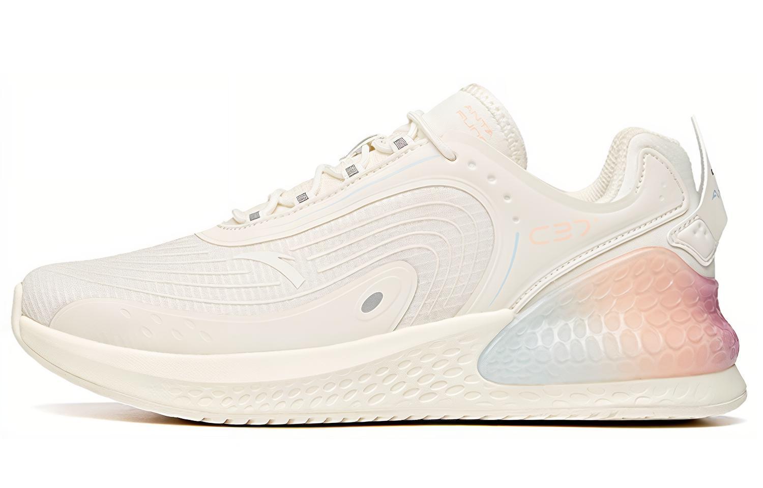 Anta C37+ Comfortable Slip Resistant Abrasion Resistant Low top Running Shoes Women’s White