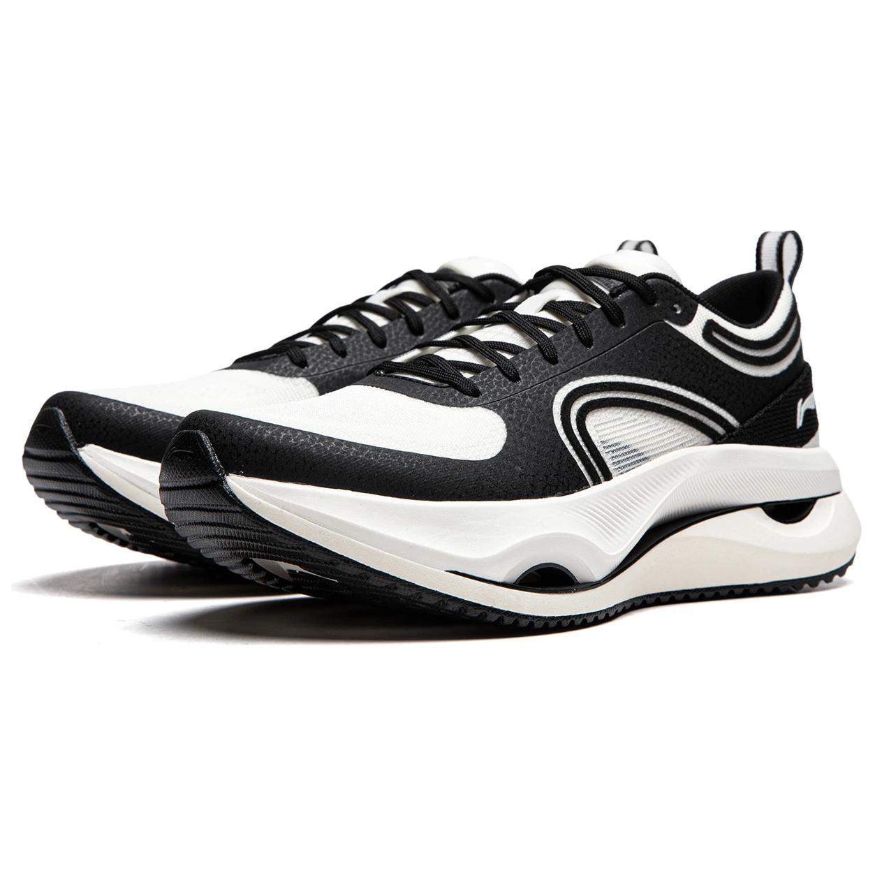 Li Ning Fabric Cushioning Slip Resistant Abrasion Resistant Lightweight Rebound Low top Running Shoes Women’s