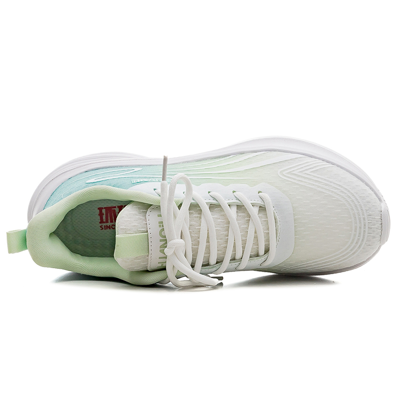 HUANQIU Slip Resistant And Breathable Coverage Low top Casual Running Shoes Women’s White Green