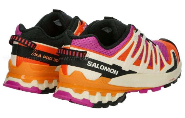 SALOMON XA Pro 3D V9 Comfortable Slip Resistant Low top Outdoor Shoes Women’s Purple Orange