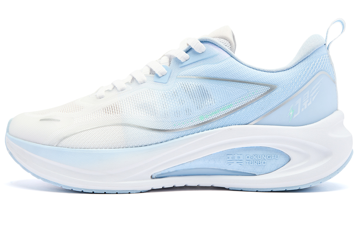 QIAODAN Phantom CITY Running Shoes Men’s Low Top Jordan White Glacier Blue