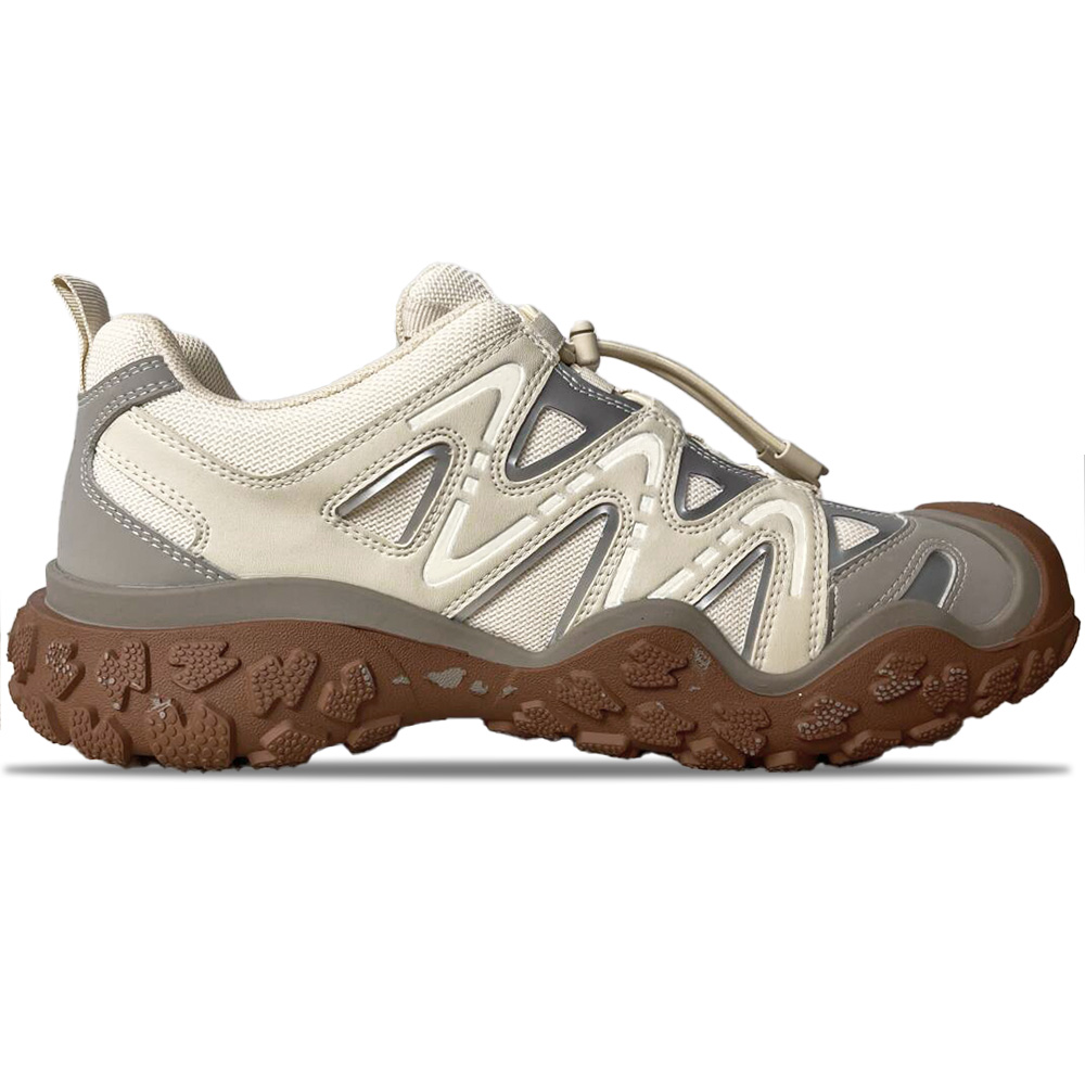 CAMEL Slip Resistant Abrasion Resistant Low top Mountaineering Shoes Women’s Ecru