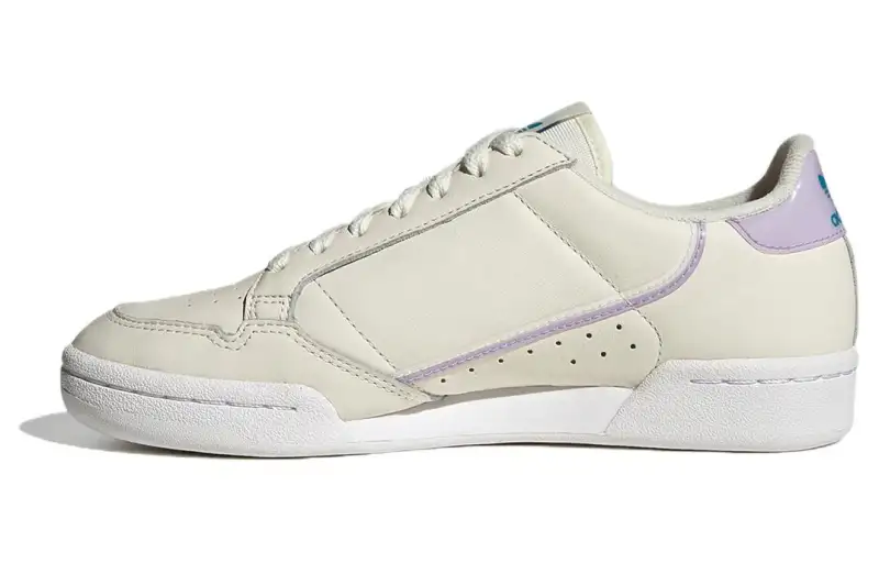 Adidas Originals Continental 80+1 Cushioning, Wear Resistant Low top Skateboard Shoes Women's Ecru