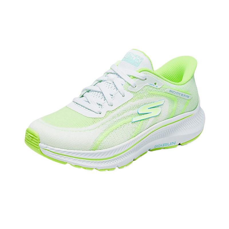 Skechers Women’s GO Abrasion Resistant Low top Casual Running Shoes Women’s White Yellow