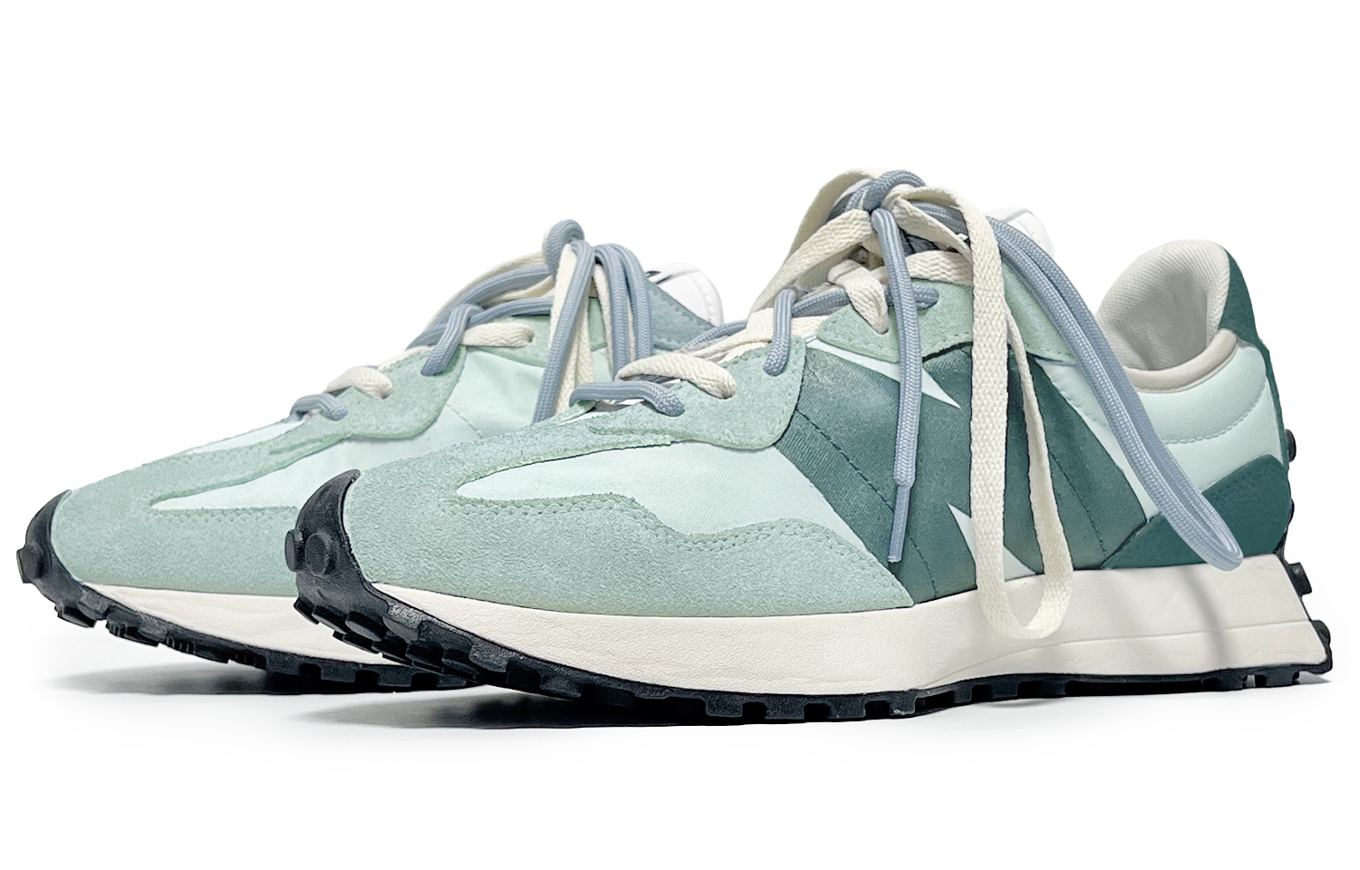 New Balance NB 327 Textile, Synthetic Leather Abrasion Resistant Low top City Commuting Running Shoes Unisex Moss Green