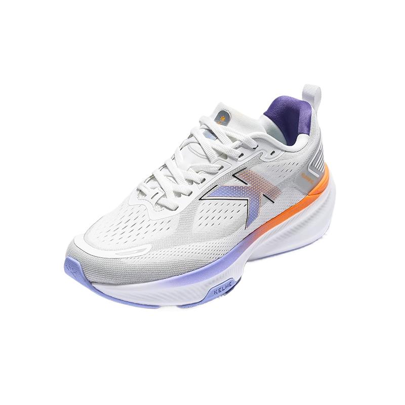 KELME Abrasion Resistant Lightweight Low top Casual Running Shoes Unisex White Purple